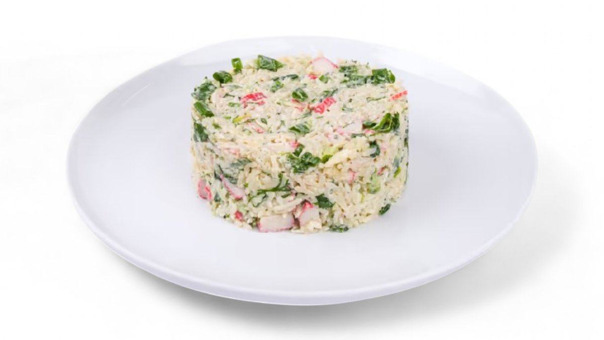 კრაბის სალათი with rice