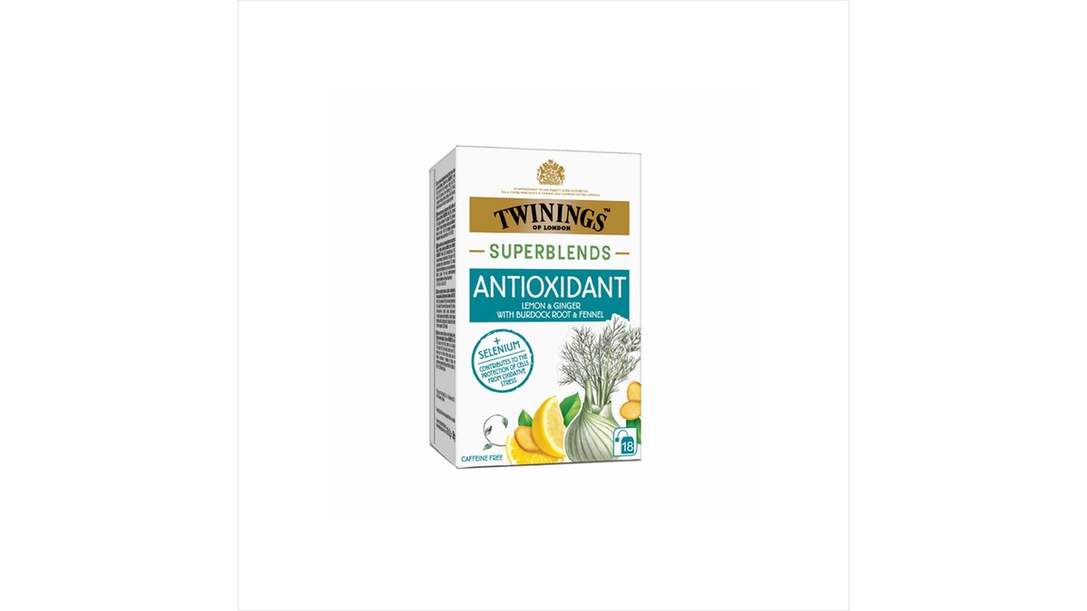 სუპერბლენდი ჩაი lemon, ginger, oregano root and fennel (18 pcs)