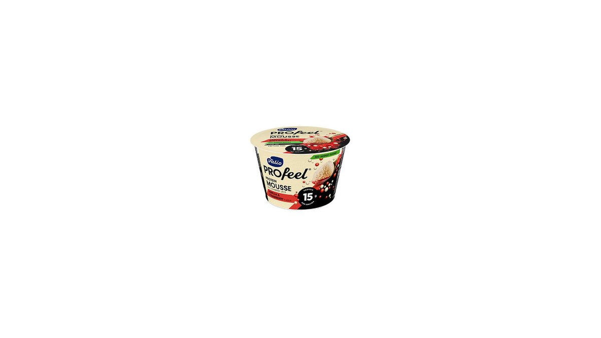 Valio Protein Pudding Vanilla and Strawberry (150 g)