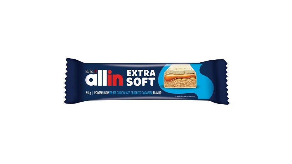 ALLIN Protein Bar White Chocolate and Peanut Caramel (55 g)