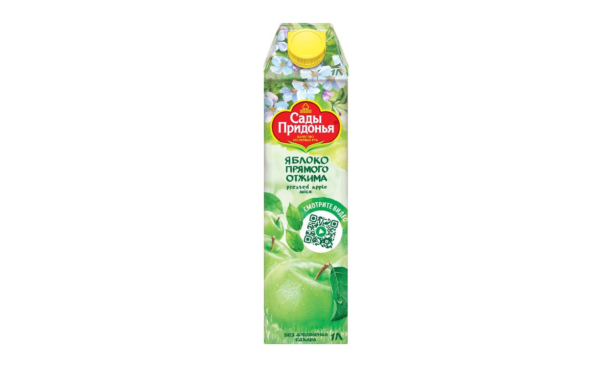 პრიდონიას ბაღები juice green apple (1 l)