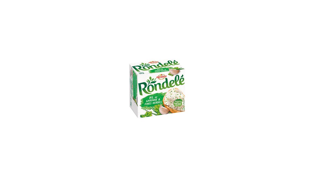 PRESIDENT cheese with garlic and herbs (125 g)