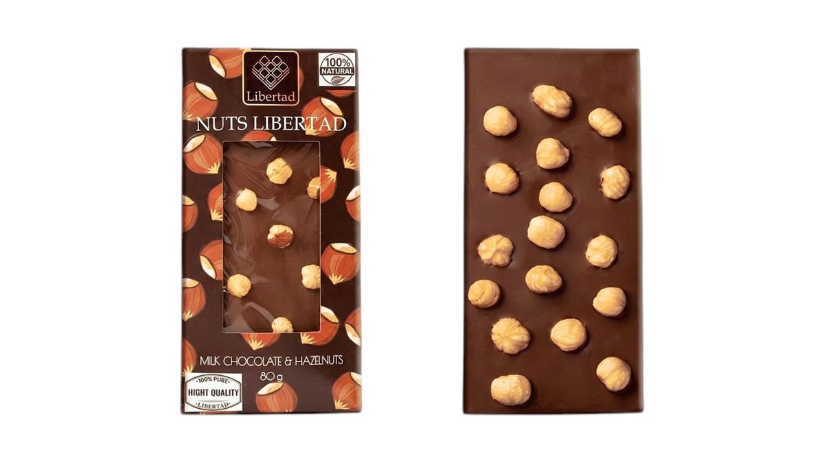Nuts Libertad Шоколад whole hazelnuts (80 g)