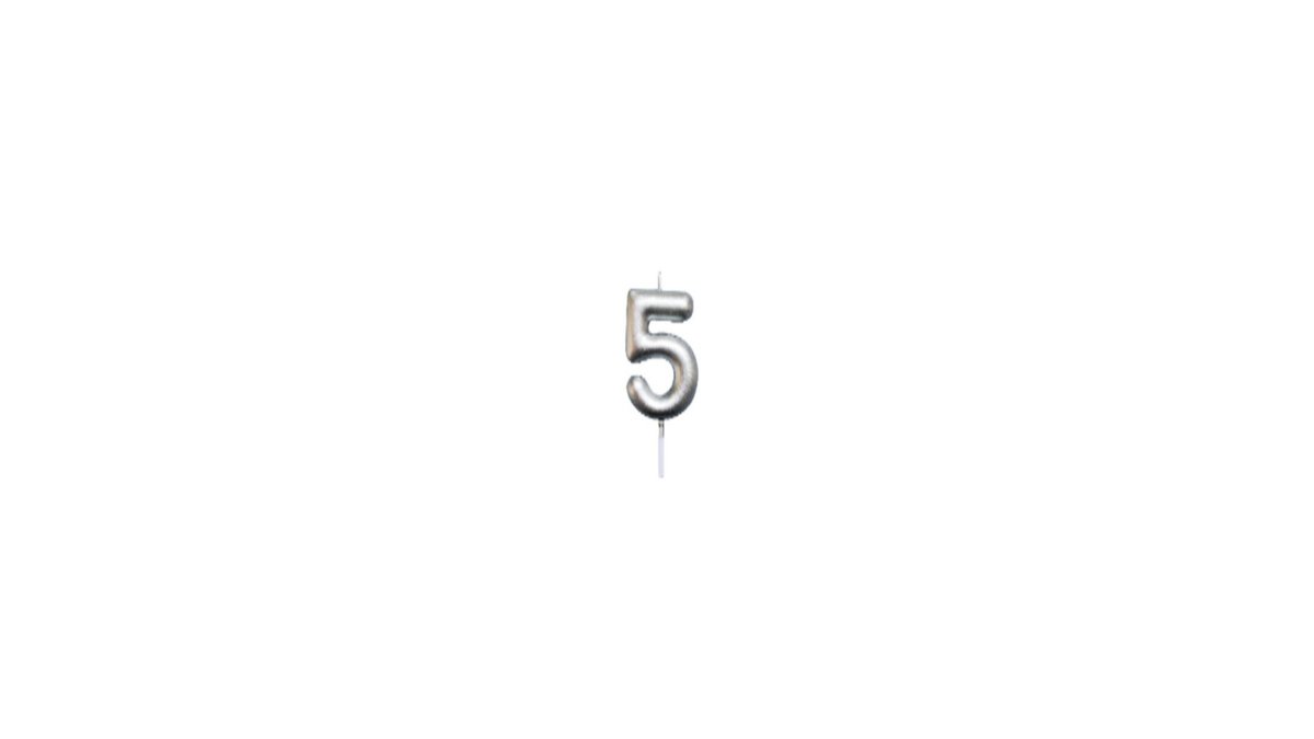 Dab День Рождения Свеча Number 5