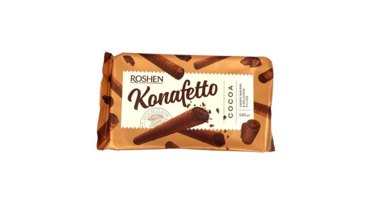 Roshen Waffle Konafetto cocoa filling (140 g)