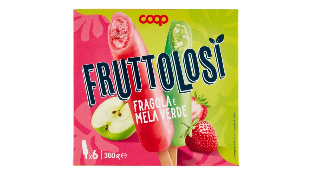 COOP ნაყინი strawberry and apple (6 pcs)