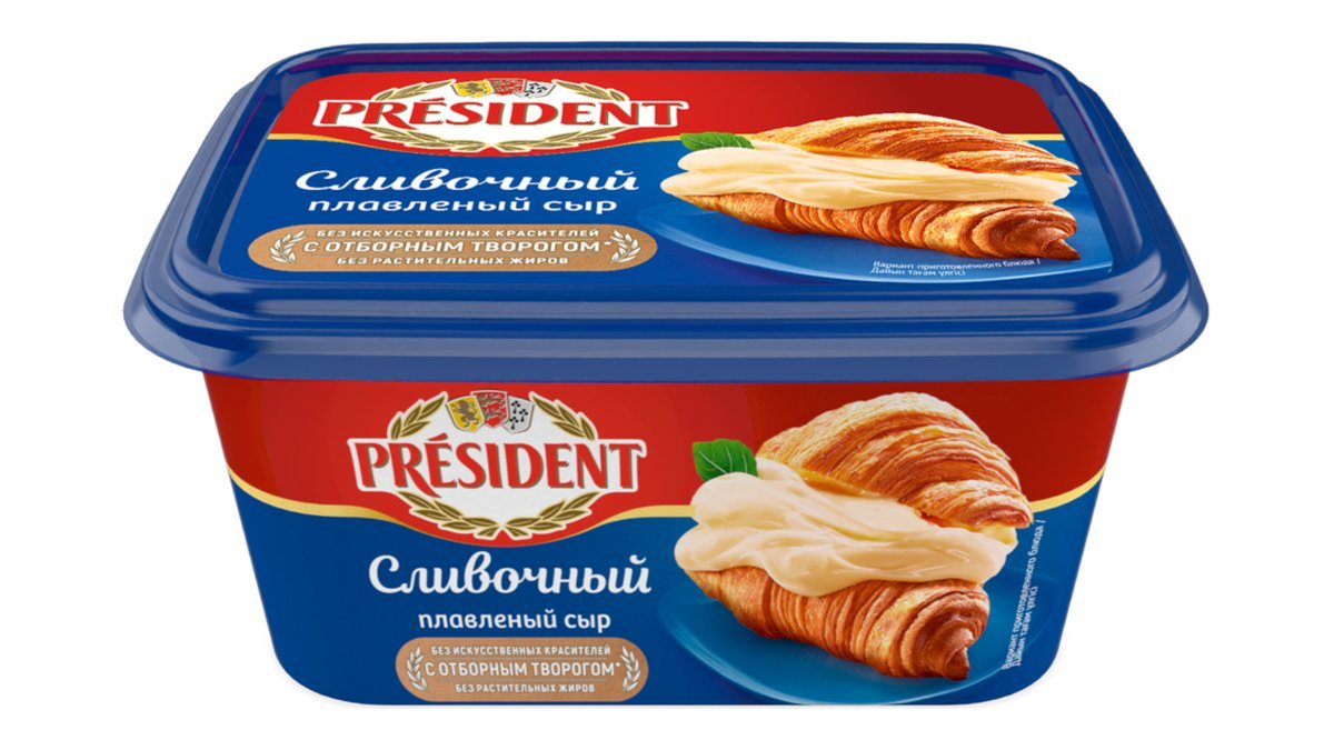 President сыр processed cheese cream 45% (400 g)
