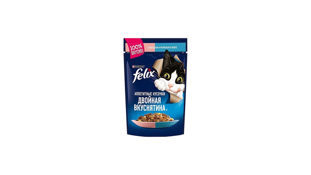FELIX Корм для животных Salmon & Trout (75 g)