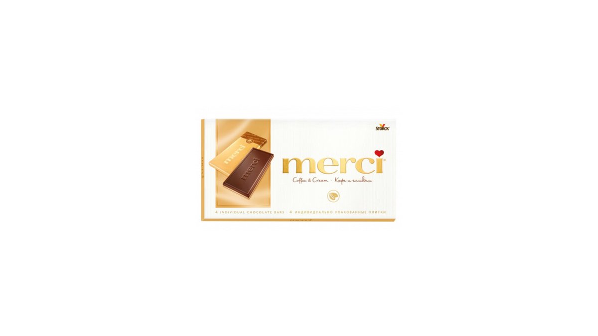 MERCI Шоколад with coffee and cream (100 g)