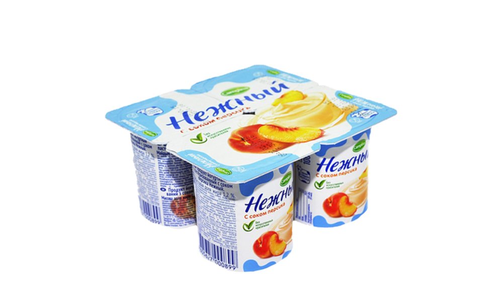 Nezhni Молочный десерт peach juice (100 g)