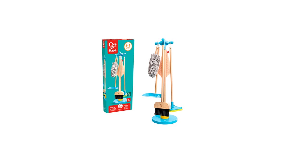 Hape Wooden Toy Set ხის ცოცხის ნაკრები