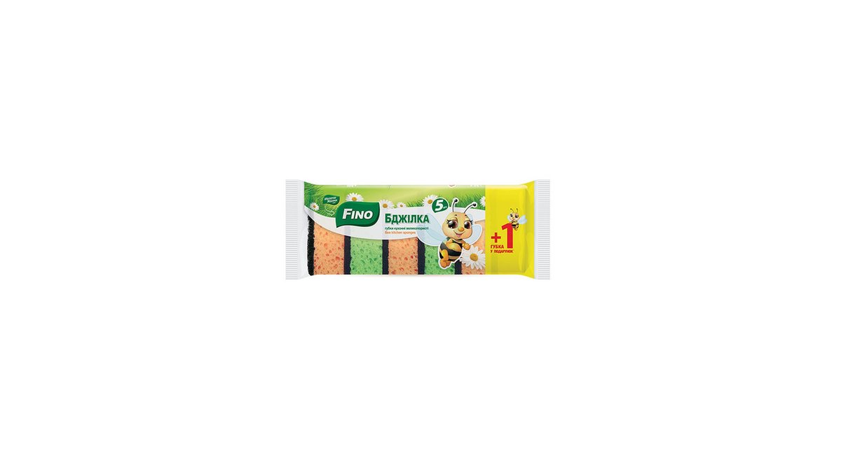 FINO სამზარეულოს სპონჯი სამზარეულოს (6 pcs)
