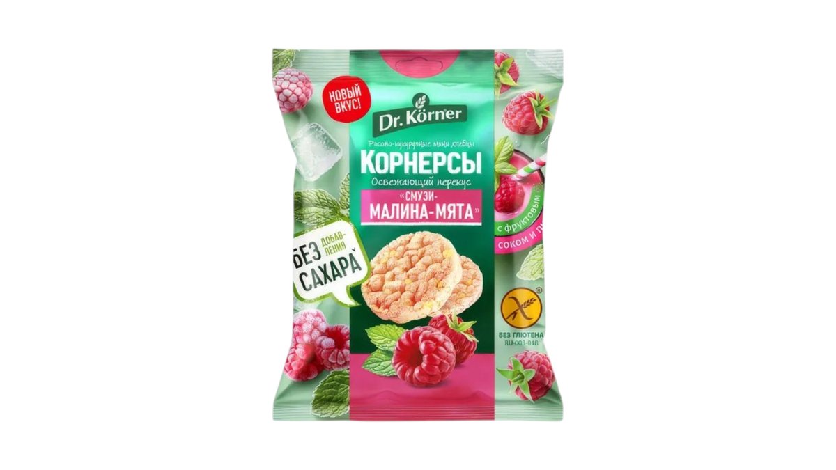 Dr.Körner хлеб smoothie-raspberry-mint (40 g)