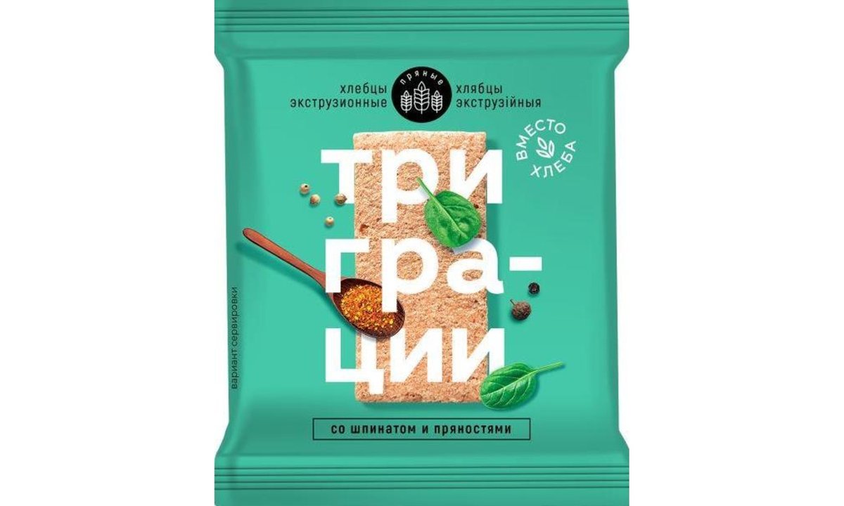 პოლოცკიე Хрустящий Хлеб with spinach and spices (55 გ)
