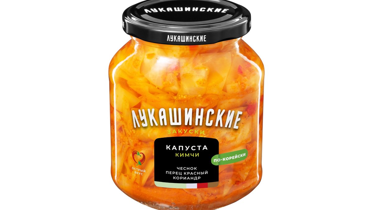 ლუკაშინსკიე sauerkraut კიმ-ჩი (340 გ)