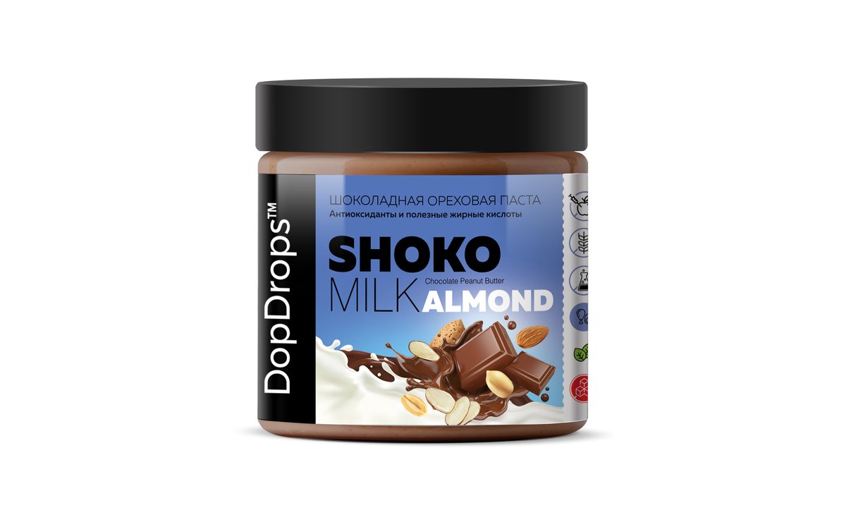 DopDrops Ореховая паста Shoko Milk Almond (500 გ)