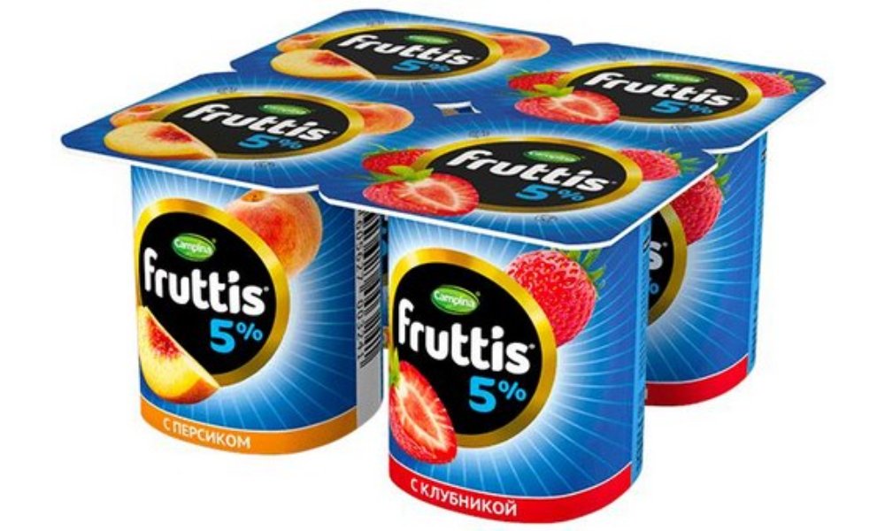 Frutis Milk Dessert მარწყვი-ატამი (115 გრ)