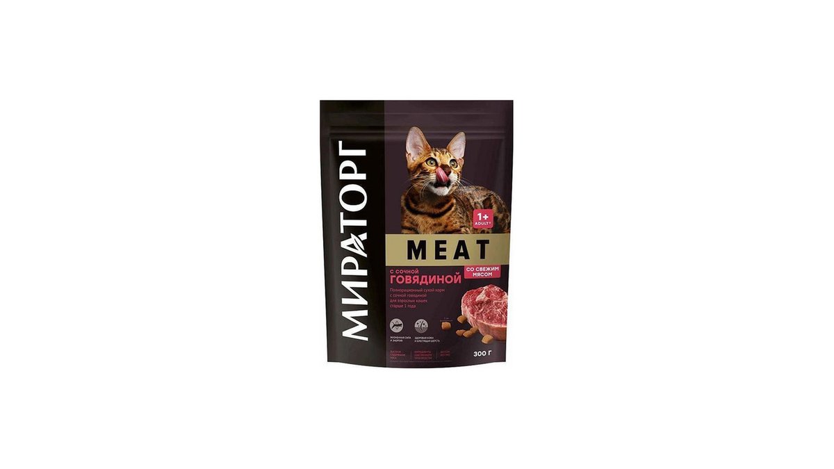 Miratorg Сухой корм для кошек with pork (300 g)