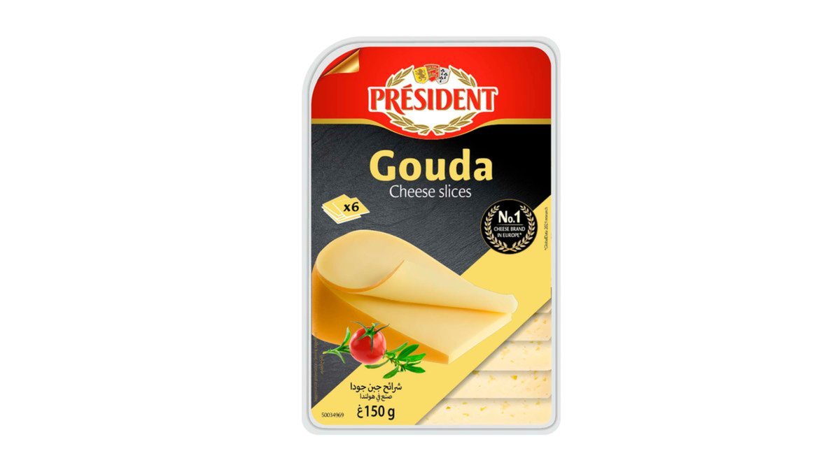 President პური Gouda slices 45% (150 g)