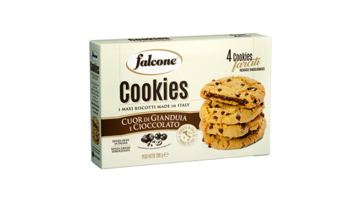Falcone Biscuits with Hazelnut and Chocolate Filling (200 g)