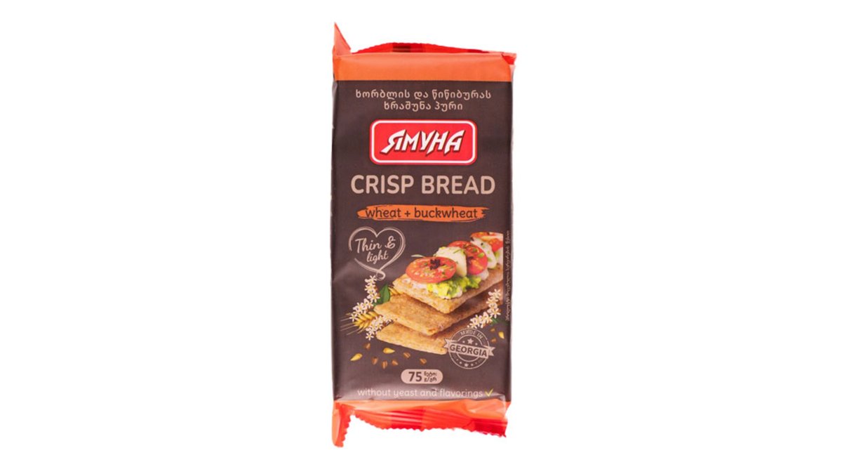 Yamuna Пшеничный хрустящий хлеб wheat and buckwheat (75 g)