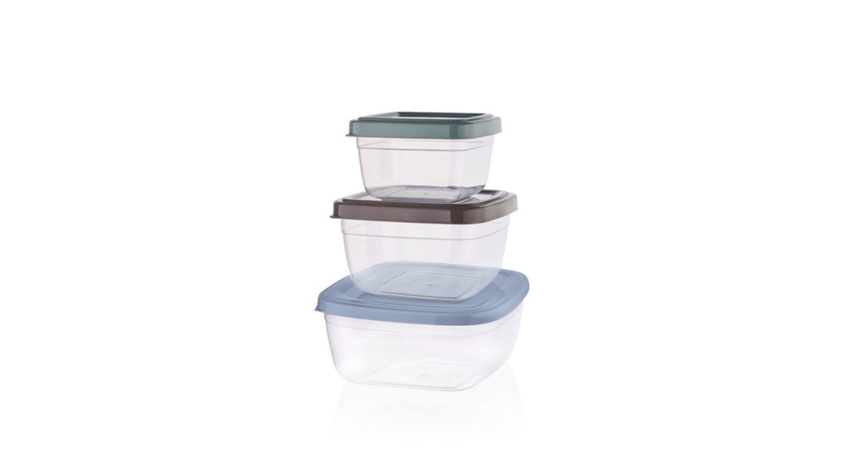 QS QS QS - Container set plastic 3 pcs 500-900-1500 ml Container set (500 ml) Container set (500 ml)