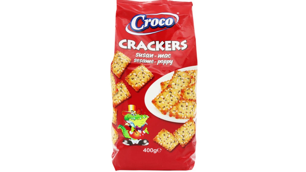 Croco Crackers with sesame and poppy seeds