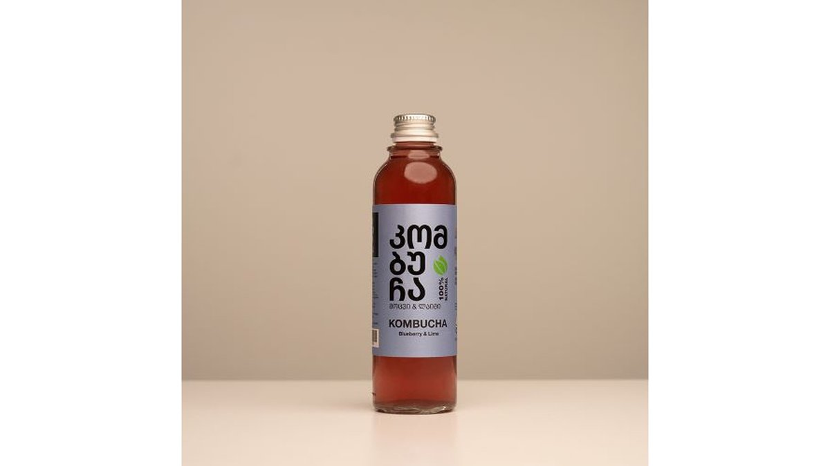 კომბუჩა blueberry-lime (330 ml)