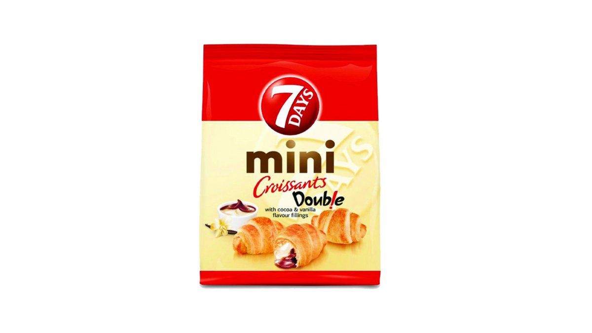 7DAYS Мини-круассан mini cocoa and vanilla cream (60 gr)