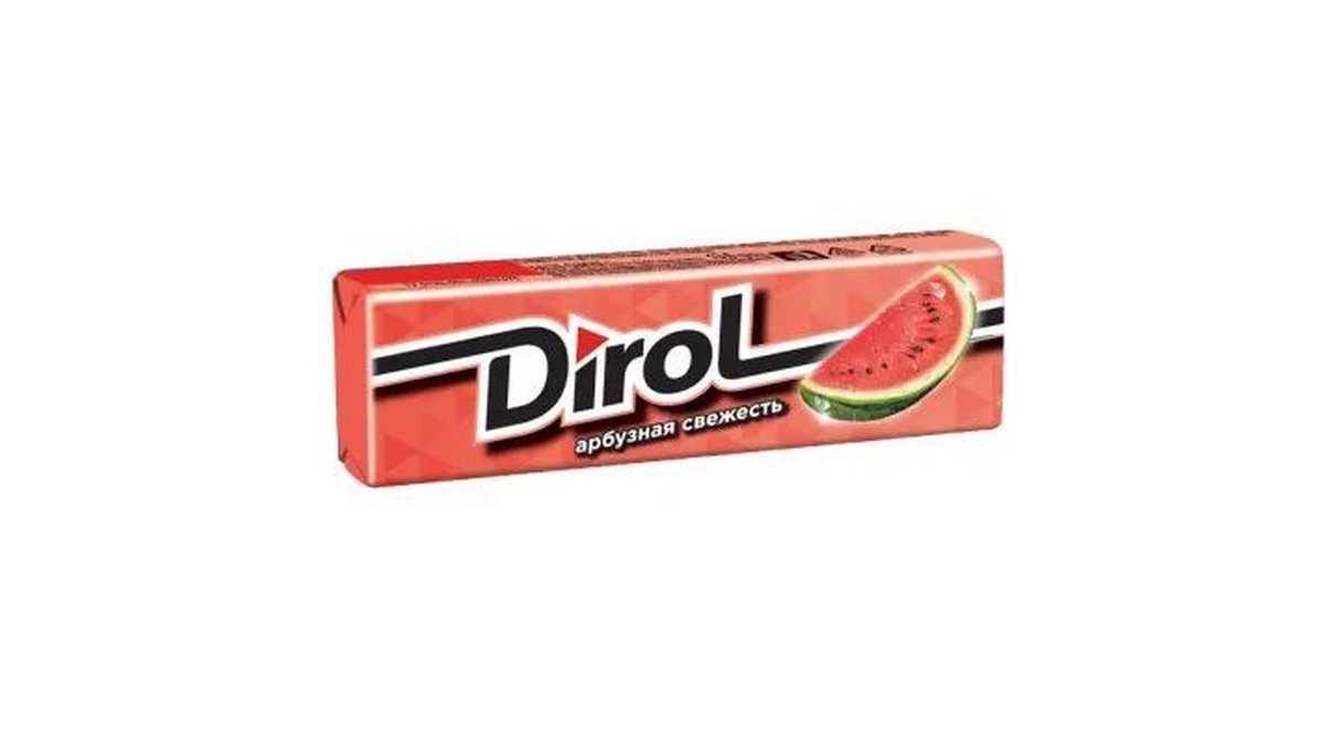 დიროლი жевательная резинка watermelon flavor (13.6 g)