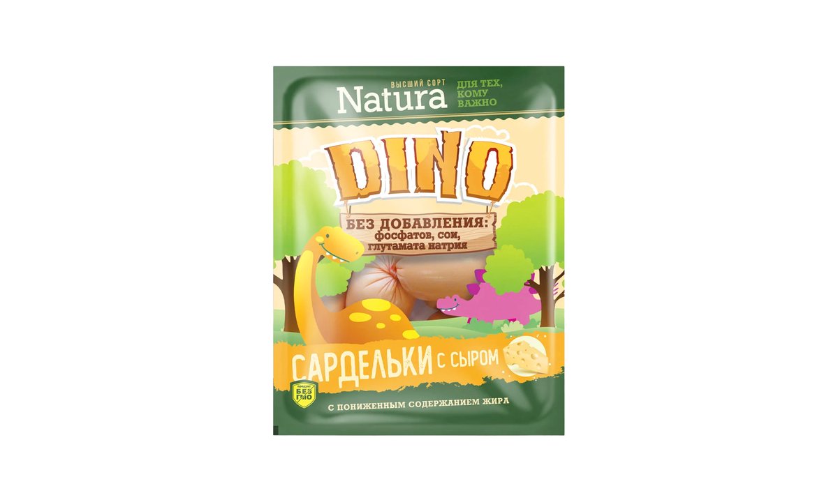 Sardel ხორცის პროდუქტი Dino ყველით (430 g)