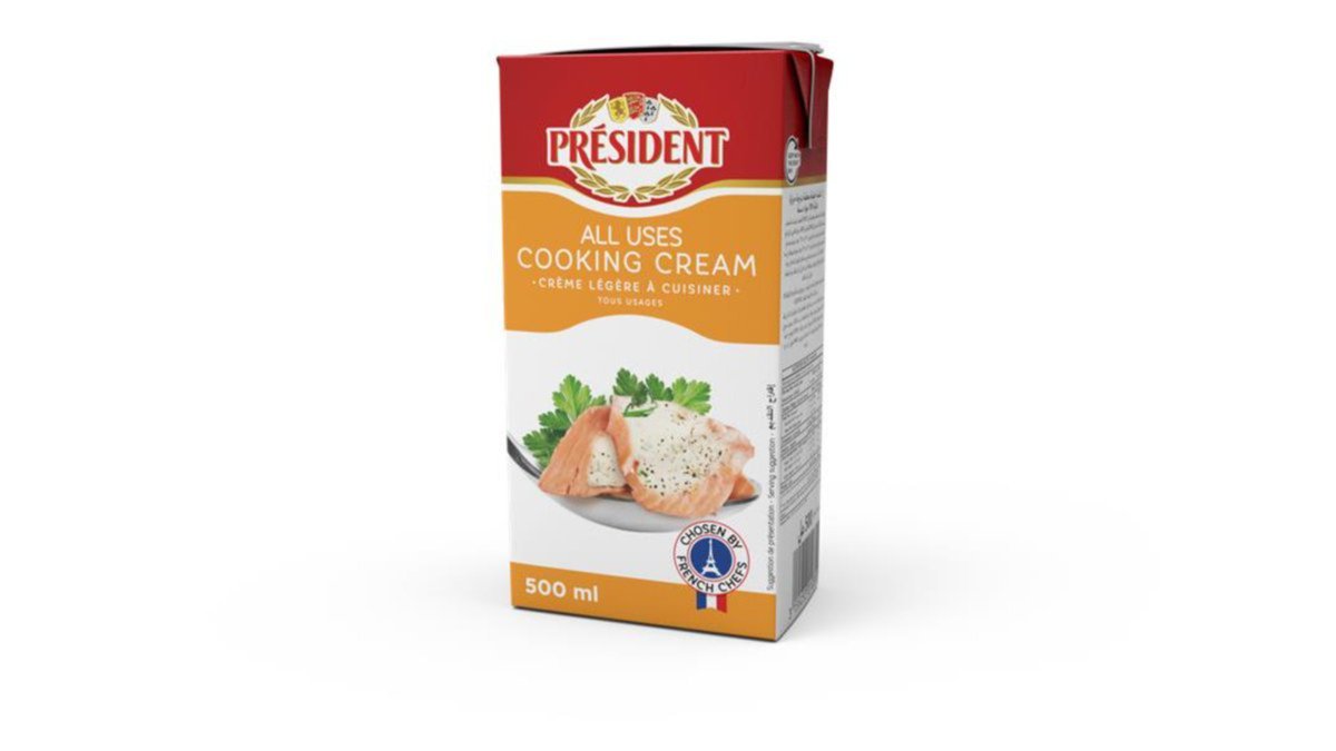 President Whipped Cream 18% (500 ml)