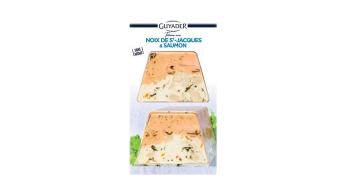 GUYADER სალმონის პაშტეტი salmon and Saint Jacques (120 g)