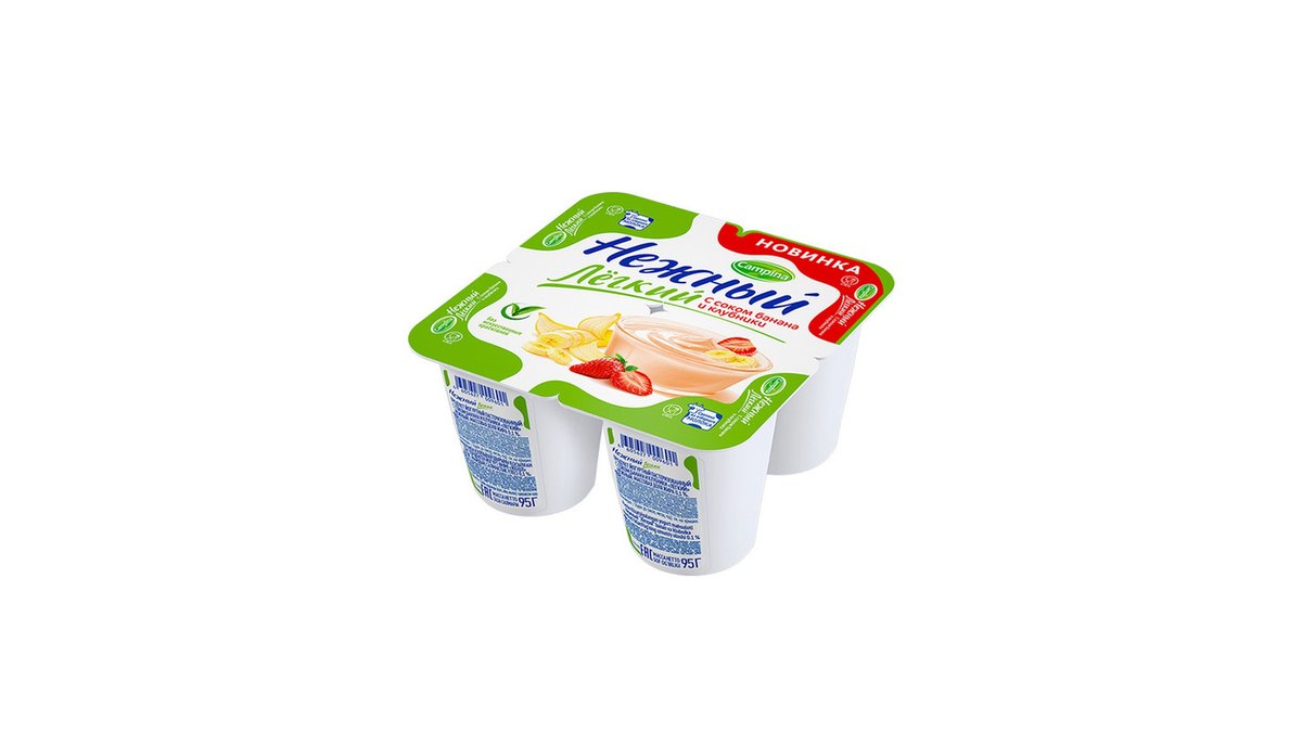 Campina Йогурт banana and strawberry (95 g)