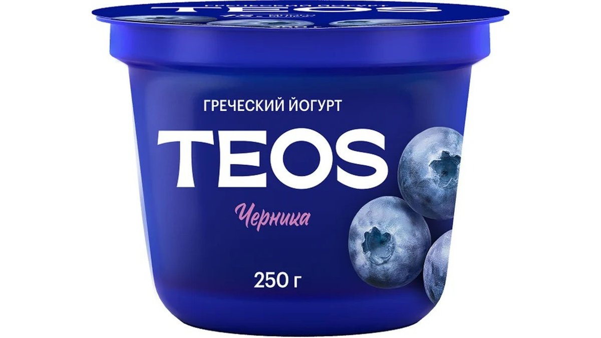 TEOS Йогурт Greek with blueberries (250 g)