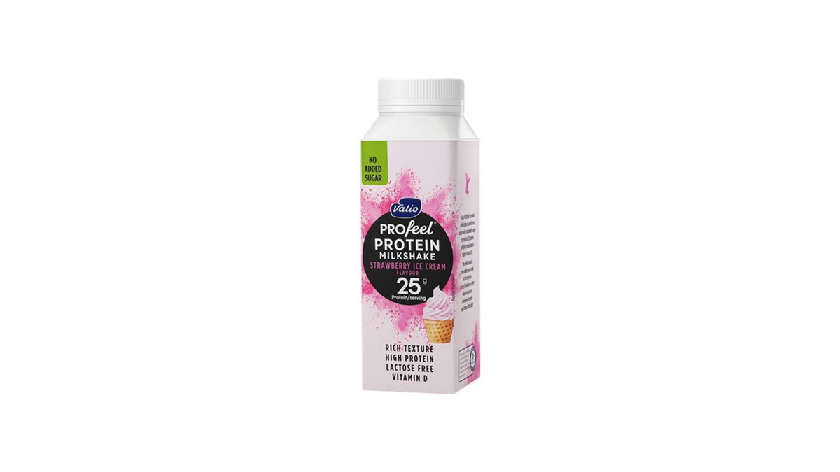 Valio молоко strawberry, sugar-free (250 ml)