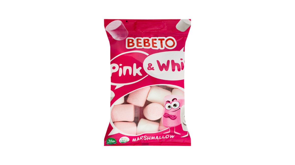 Bebeto კანფეტი pink-white (30 g)