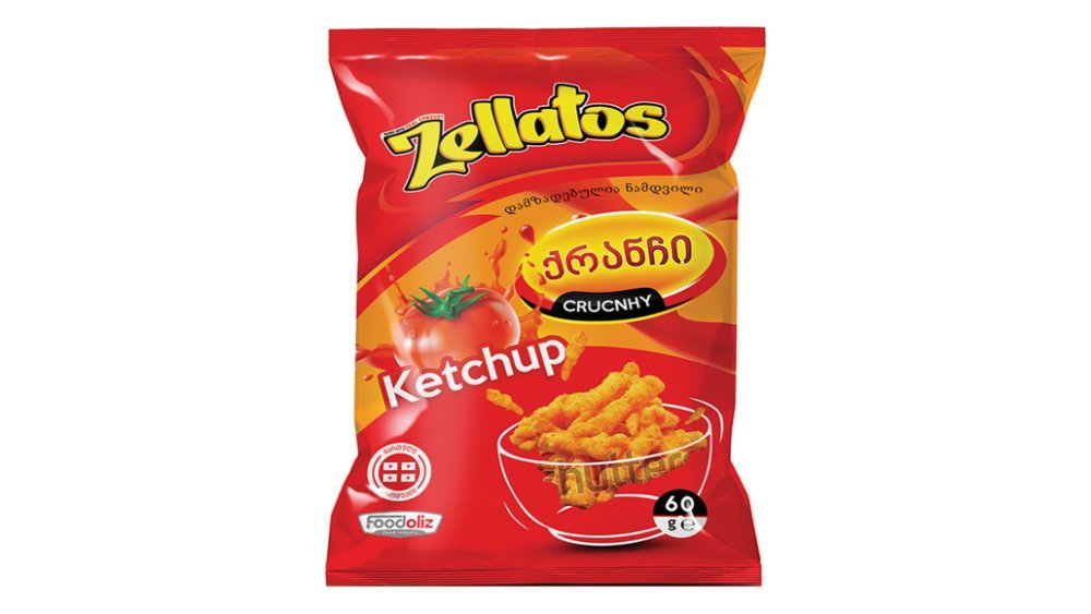 Zelatos ჩიფსები ketchup (60 g)
