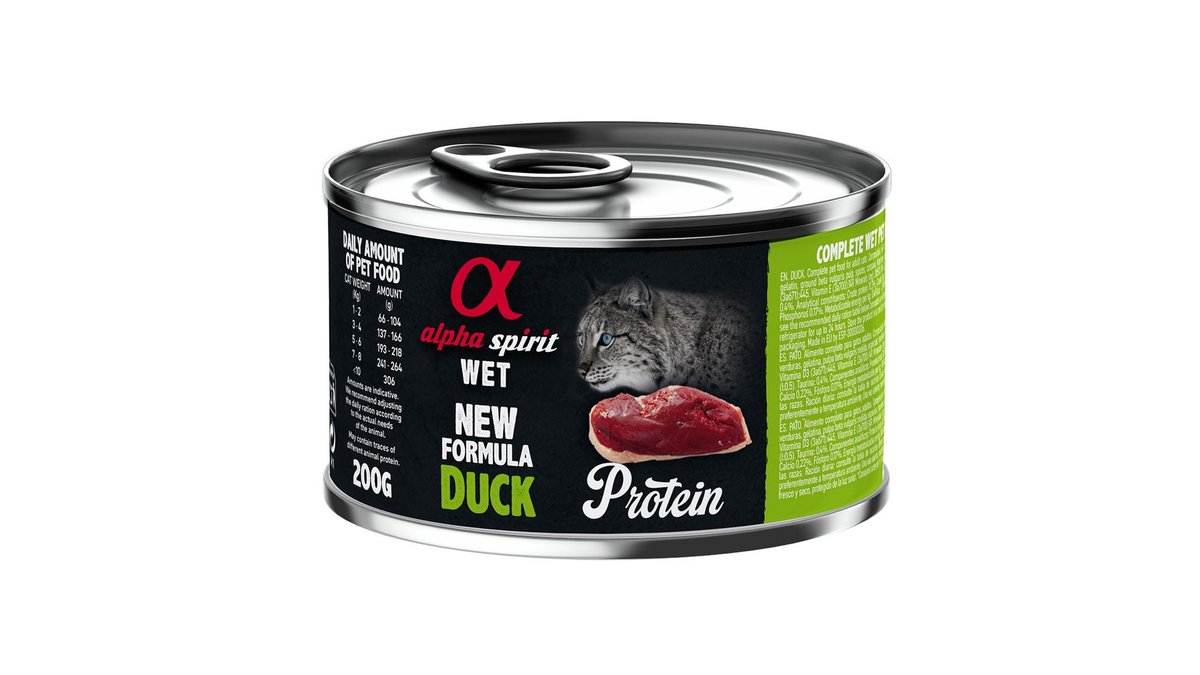 Alpha Spirit ცხოველების საკვები Duck (200 g)