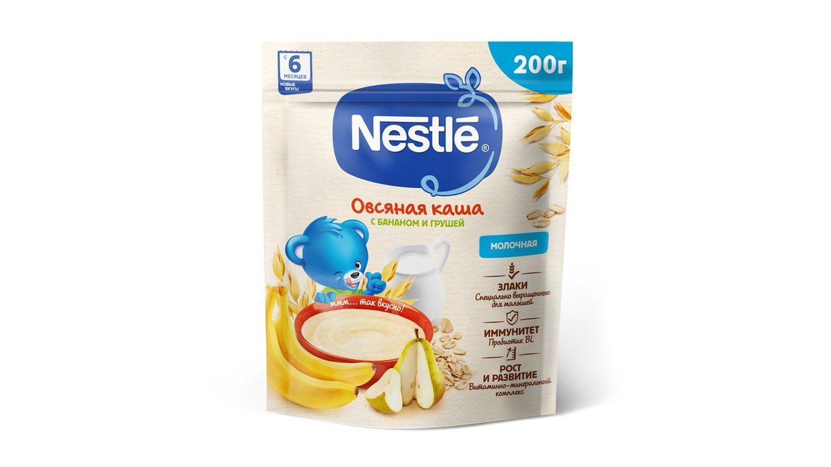 NESTLE Organic Baby Food Pear and Banana (200 g)