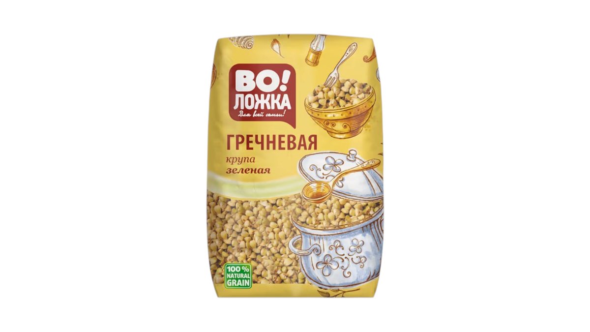 ვოლოჟკა წიწიბურის ფქვილი მწვანე (800 გ)