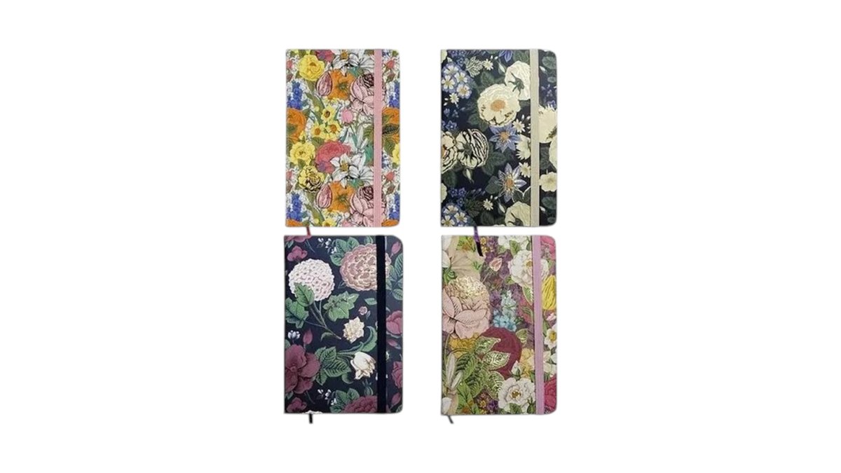 CENTRUM Notebook A6 assorted Flowers (80 pcs)