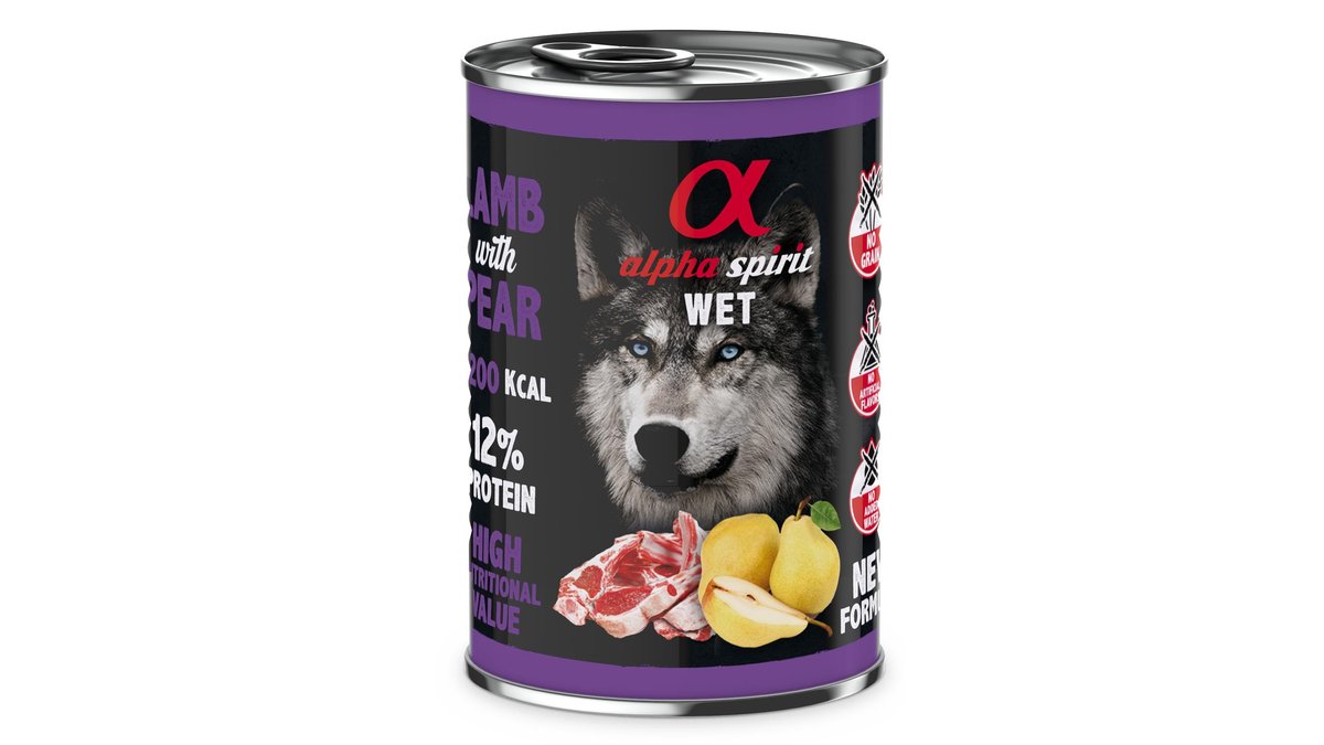 Alpha Spirit Pet Food Lamb & Pear (400 g)