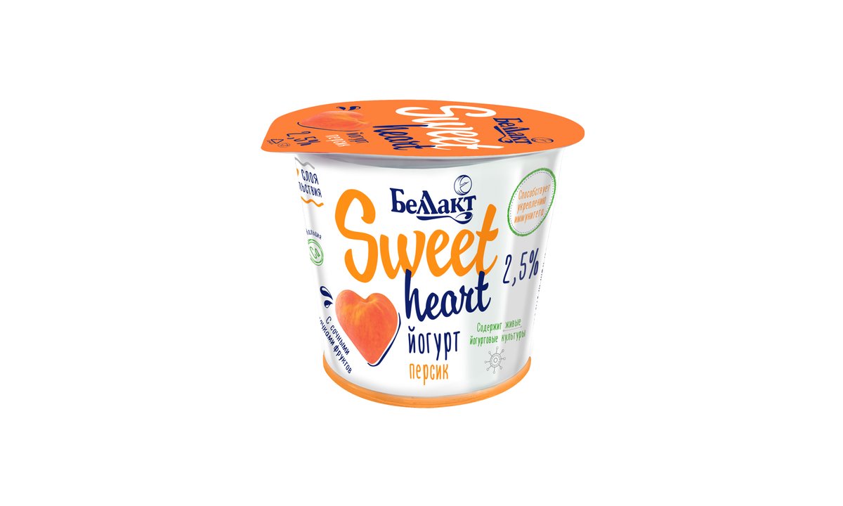 Sweetheart Йогурт peach (150 გ)