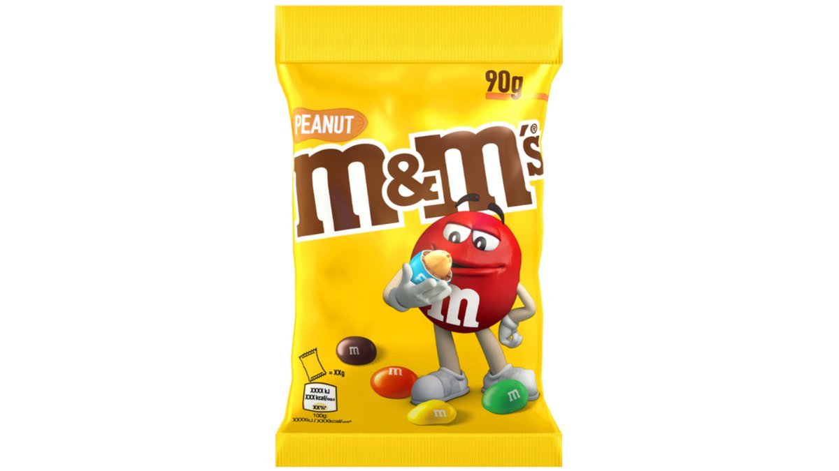 M&M конфета peanuts (90 g)