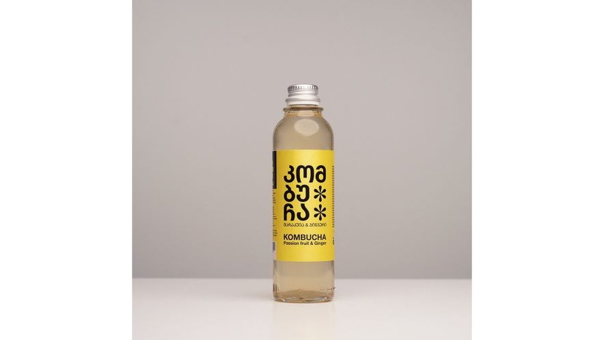 Kombucha passion fruit and ginger (330 ml)