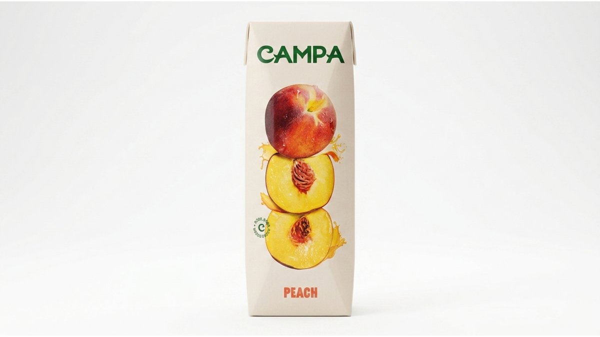კამპა juice Peach (0.95 l)