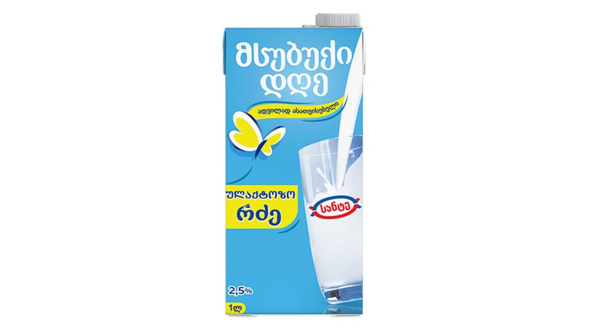Sante მჟავე რძე Ulactose 2.5% (1 l)