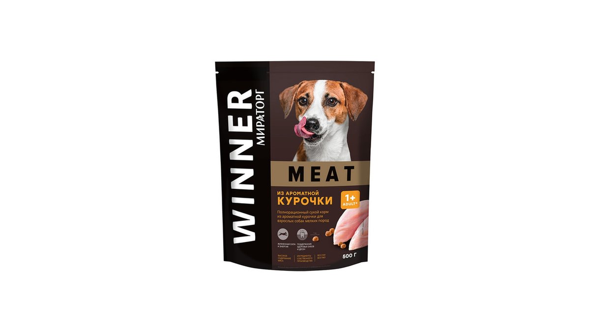 MIRATORG ცხოველების საკვები dry food for chicken (500 g)