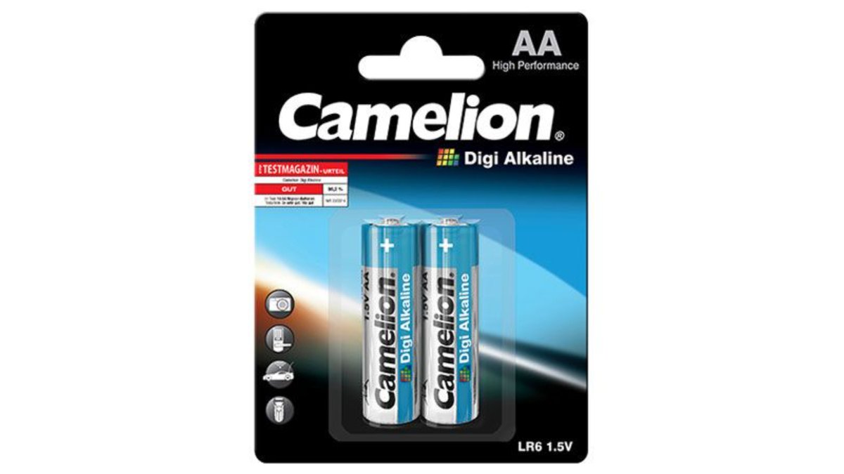 Camelion Alkaline Battery AA Alkaline (2 pack)